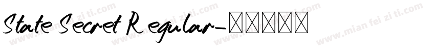 State Secret Regular字体转换
